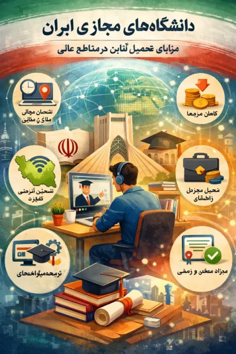 دانشگاه‌های مجازی ایران: مزایای تحصیل آنلاین در مقاطع عالی